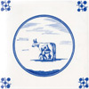 Milkmaid with Cow Delft Tiles